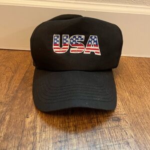 Luna Basics Baseball Hat USA Red White Blue Adjustable Strap America